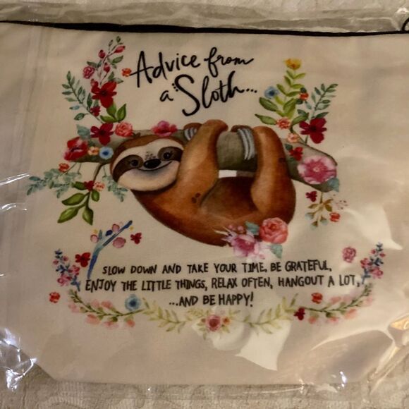 Advice From a Sloth Cosmetic Bag / Pouch - Picture 6 of 7